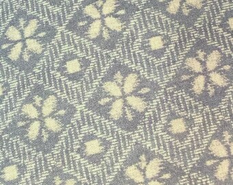 Ralph Lauren Fabric by the yard blue gray cozy lodge sweater print winter BTY