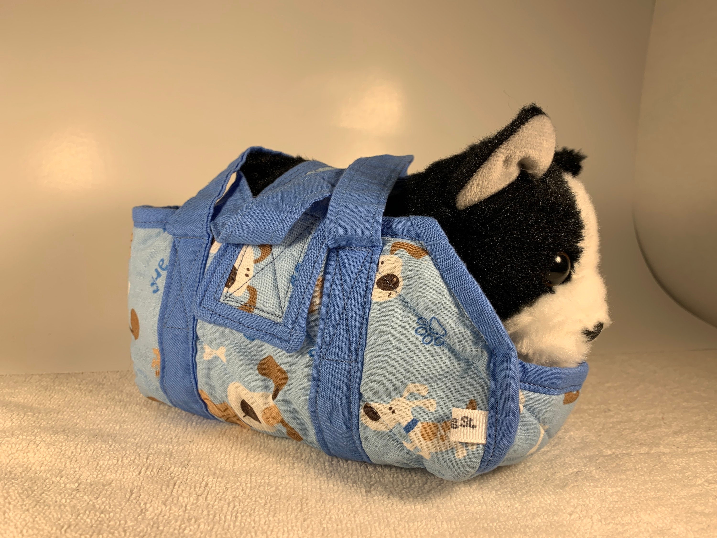 Toy Carrier with stuffed puppy toy by Spring St Purses Etsy