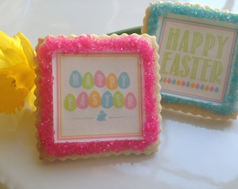 Easter Cookie Favors place setting baskets gifts-- 1 dozen