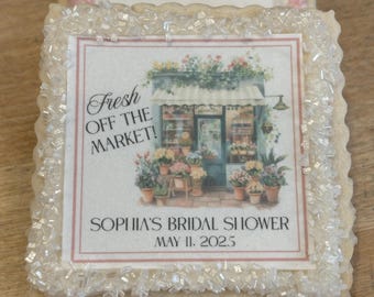 Bridal Shower custom cookie favors fresh off the market-- 1 dozen