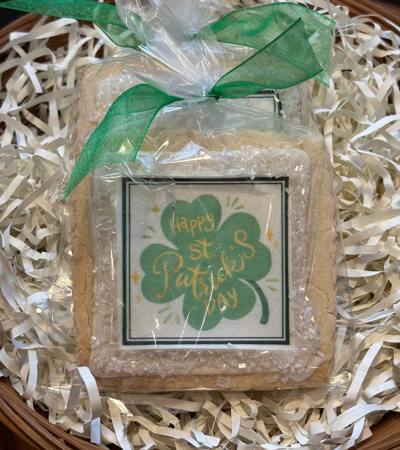 St. Patricks Day Shortbread Cookie favors1 dozen set of 3 designs image 2