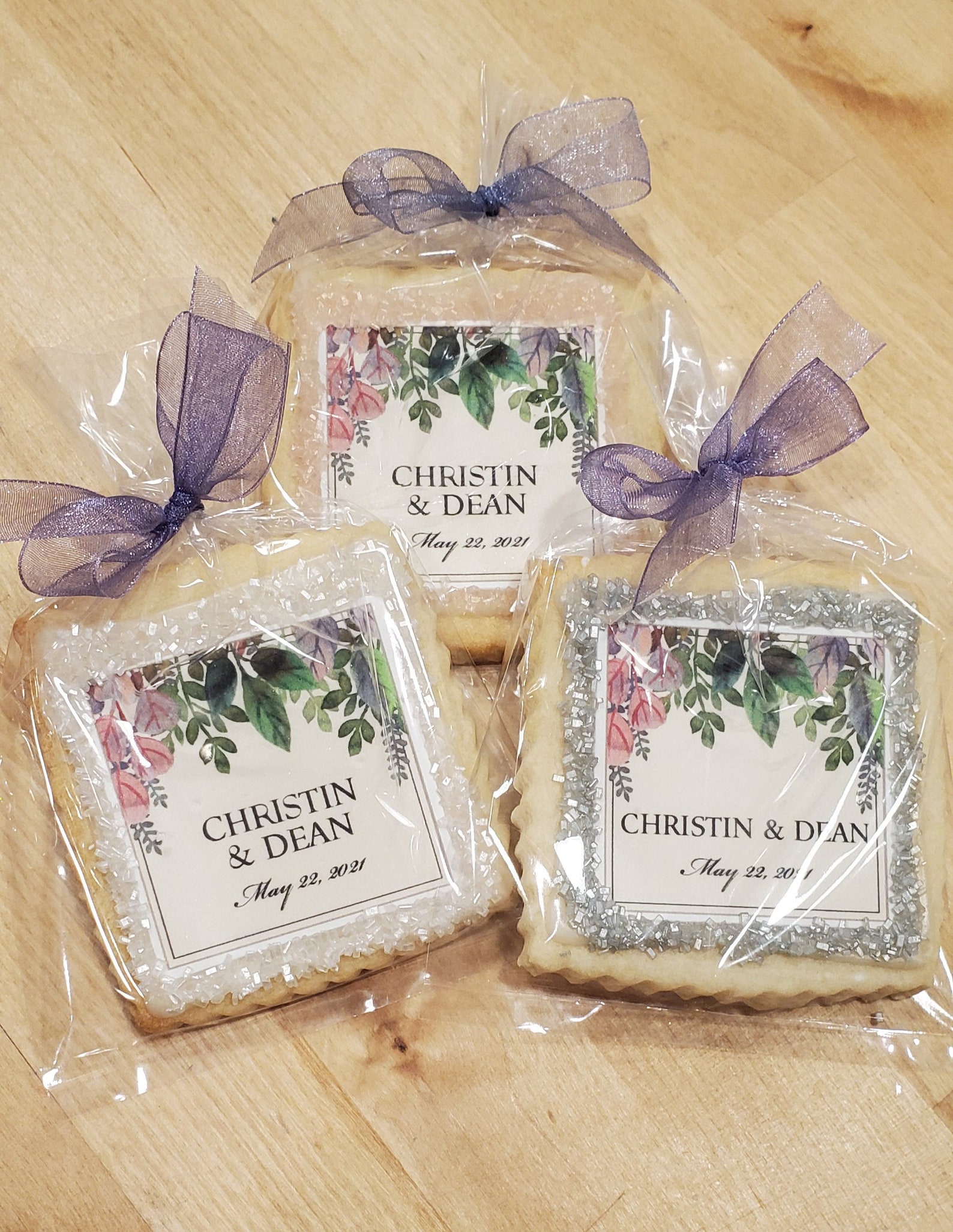 Bridal Shower custom cookie favors floral 1 dozen Etsy