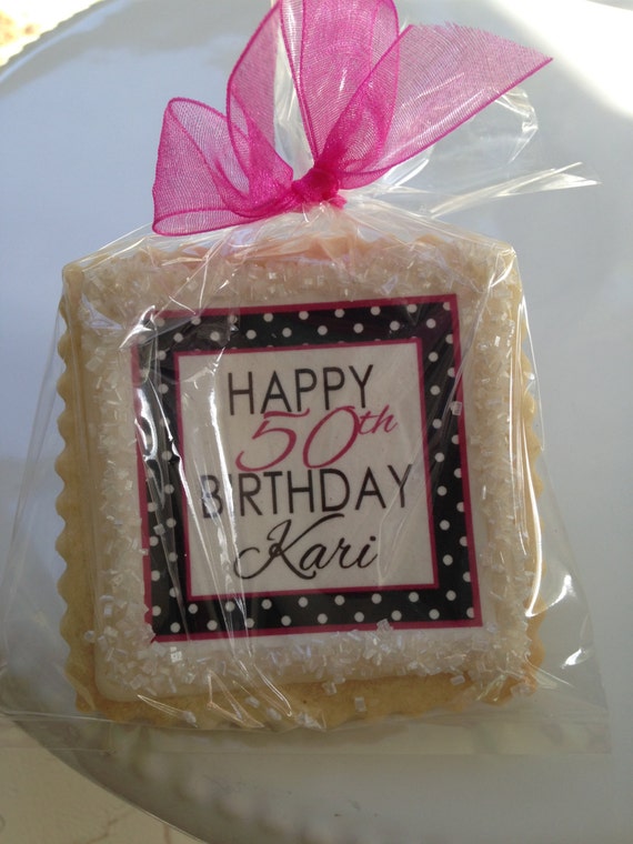 70th birthday cookies favors