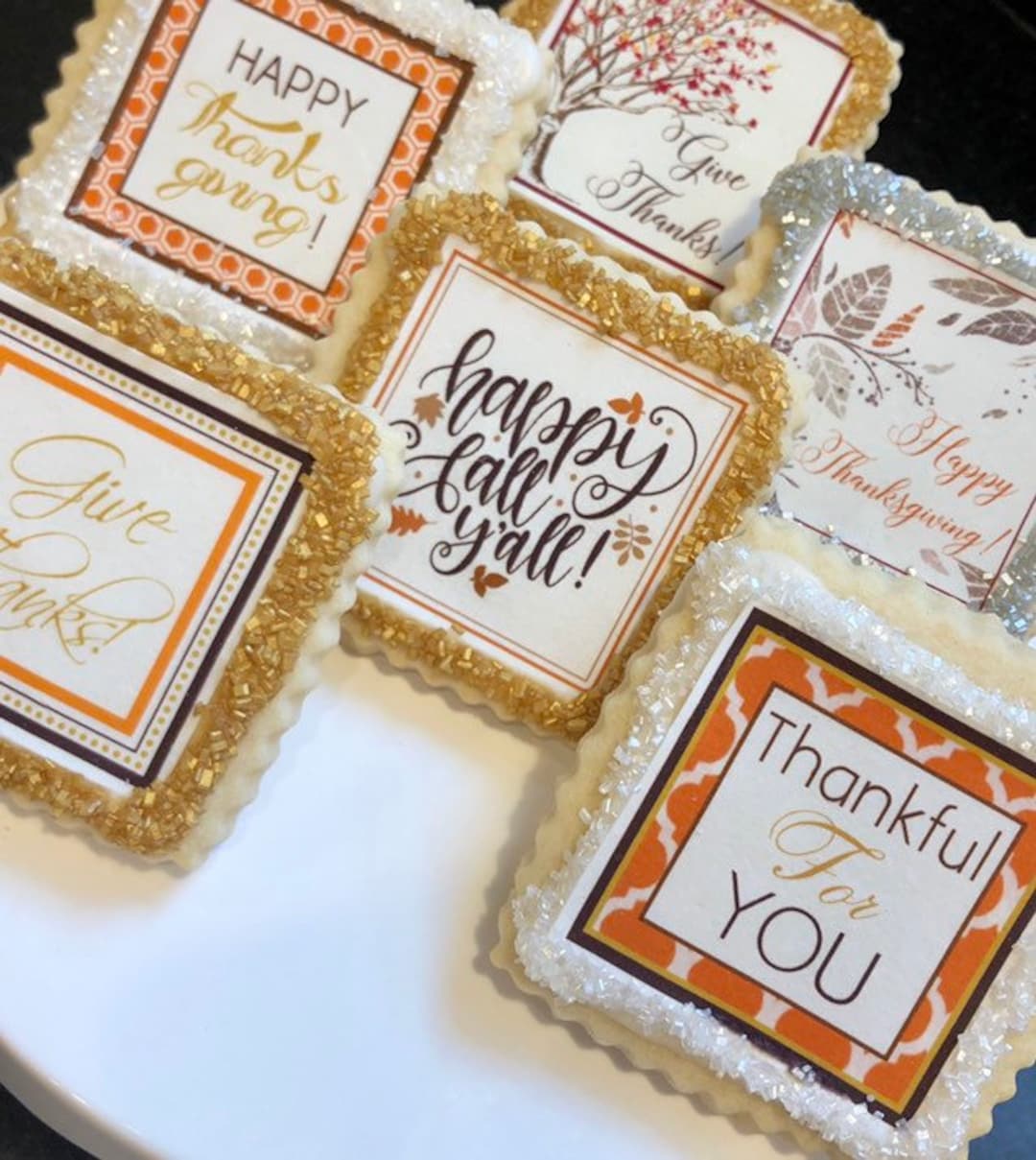 Thanksgiving Fall Celebrations Shortbread Cookies 1 Dozen - Etsy