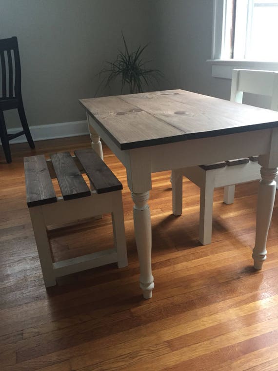 Children S Farmhouse Bench Seat Etsy