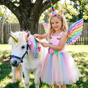 unicorn birthday dress 4t Toddler Skirt