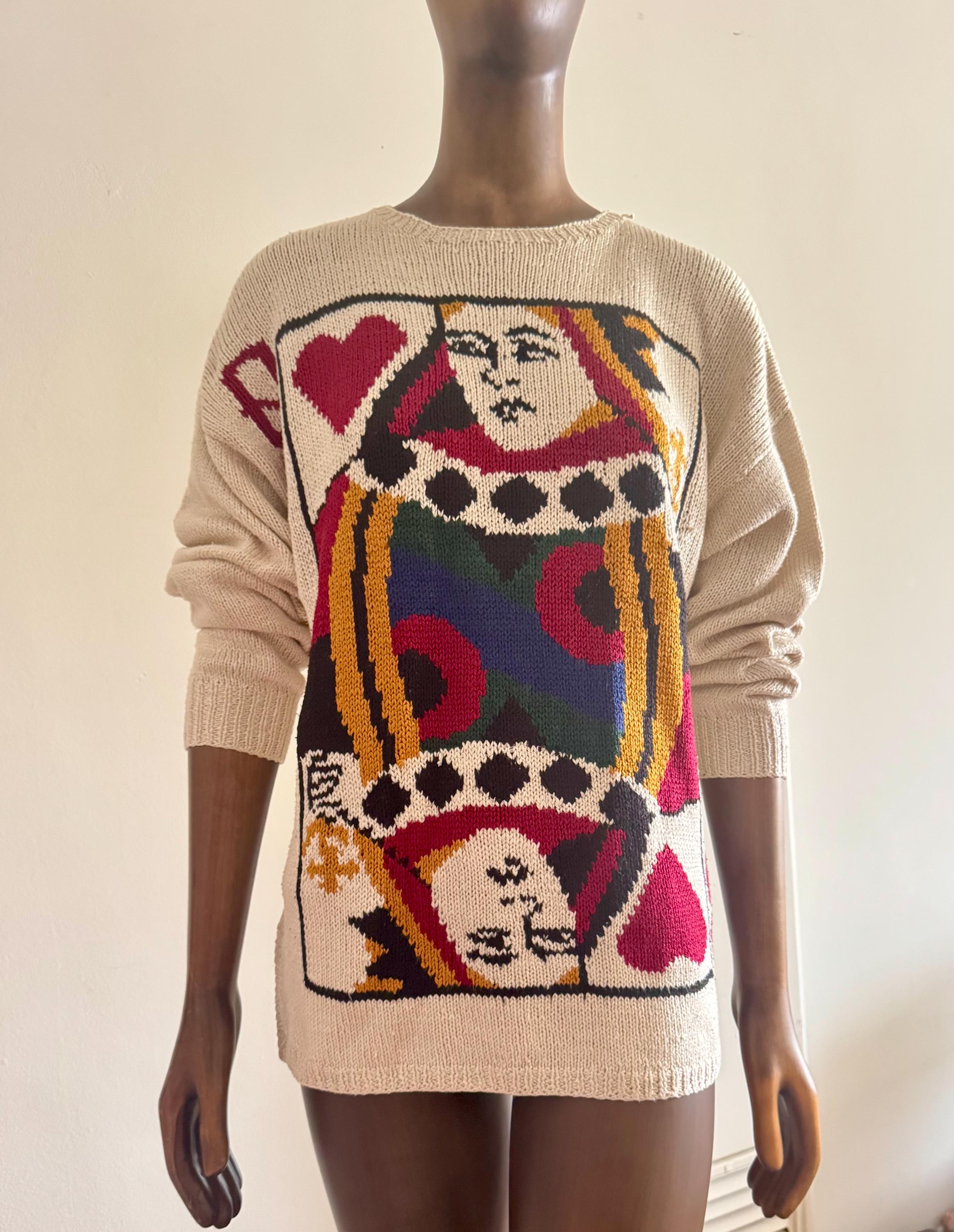 Perry Ellis Sweater Hand Knit - Etsy