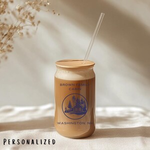 Custom Family Cabin Sipper Personalized Lake House Gift New Cabin Gift Lake House Decor Lake Life Cup Cabin Life Iced Coffee Cup