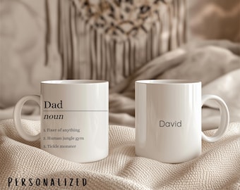 Custom Dad Mug Definition Coffee Cup Personalized Dad Gift Fathers Day