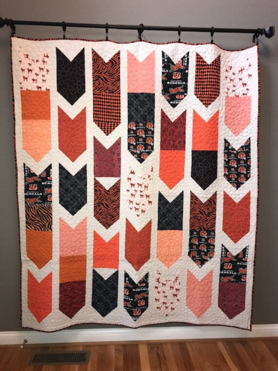 Cincinnati Bengals Banner Quilt Etsy