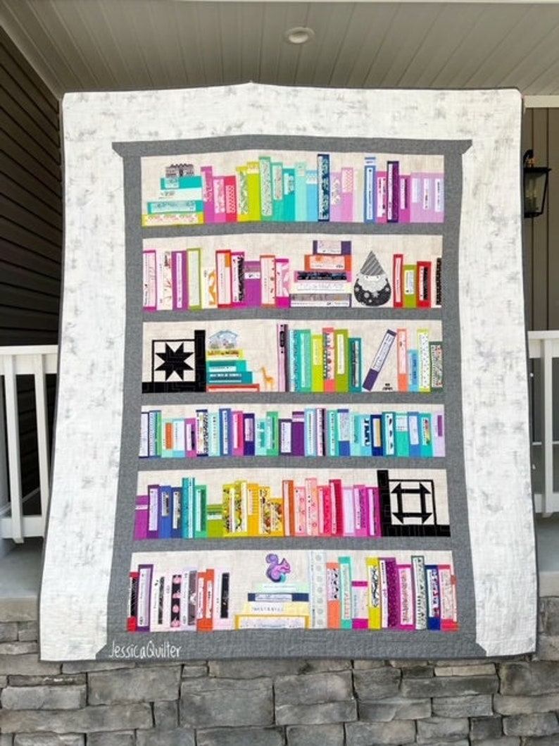 Selvage Bookshelf Quilt Pattern 