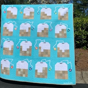 Patchwork Tea Quilt Pattern - PDF