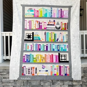 Selvage Bookshelf Quilt Pattern - PDF