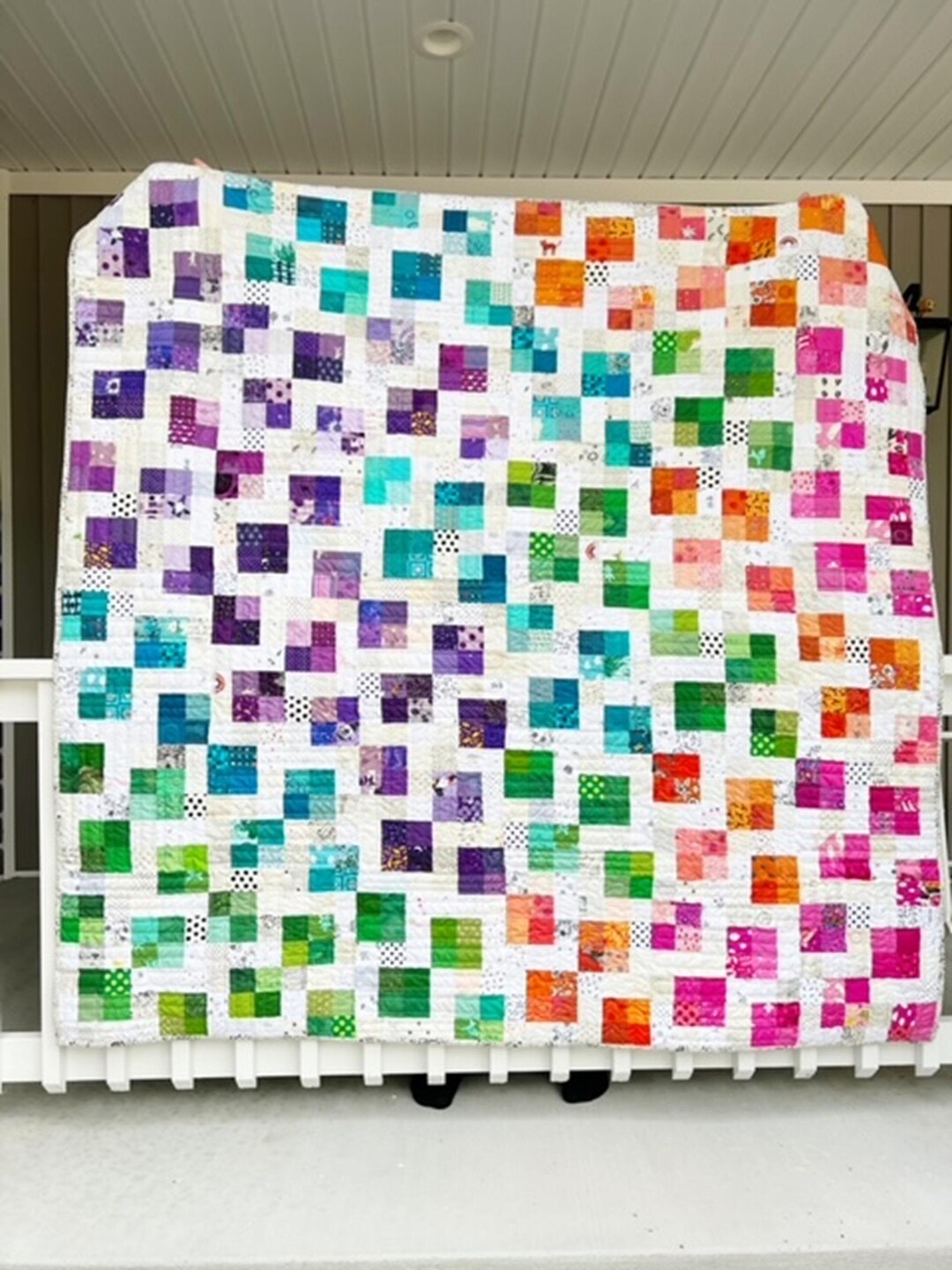 Patchwork Corners Quilt Pattern - PDF - Etsy