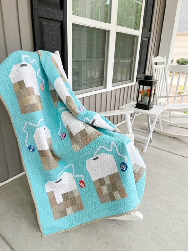 Iced Tea Quilt Pattern Patchwork Tea Quilt Pattern - PDF - Etsy
