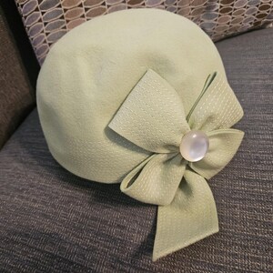 Vintage Yves Saint Laurent Felted Cap Circa 1960s Vintage Yves Saint Laurent Felt Hat - 1960s Women main image 3