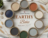 Earthy Boho Paint Palette Guide - Sherwin-Williams Colors (Digital Download)