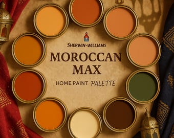 Moroccan Decor: Sherwin-Williams Warm Paint Palette (Digital Download)