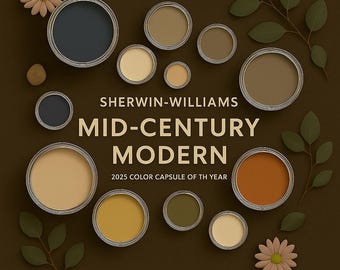 Mid-Century Modern Inspired Home Design Guide: Sherwin Williams Color Palette
