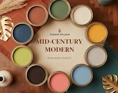 Mid-Century Modern Sherwin-Williams Paint Palette: Whole-House Color Scheme (Instant Download)