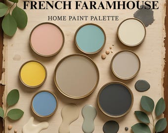 Französische Bauernhaus-Hausmalpalette - Rustikale, schicke Farben für Inneneinrichtung & Basteln