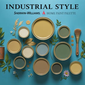 Sherwin-Williams Industrial Color Palette: Modern, Rustic, Mid-Century (Digital Download)