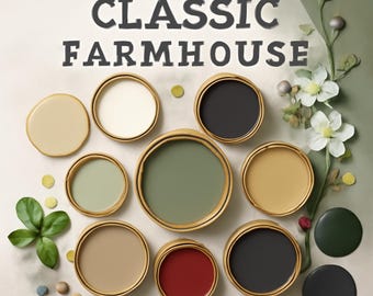 Sherwin-Williams Classic Farmhouse Palette Guide: Interior Design Tips (Digital Download)