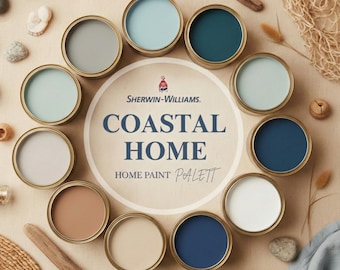 Coastal Home Paint Palette: Sherwin Williams Color Scheme (PDF Guide