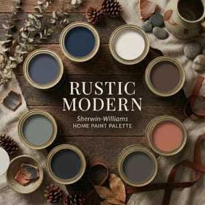 Rustiek modern verfpalet: Sherwin-Williams Whole House-kleurengids (pdf-download)