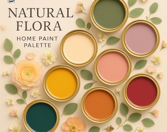 Natural Flora Sherwin-Williams Paint Palette: Home Interior Design Guide (Digital Download)