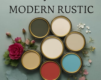 Modern Rustic Paint Color Palette Guide: Benjamin Moore Colors (Digital Download)