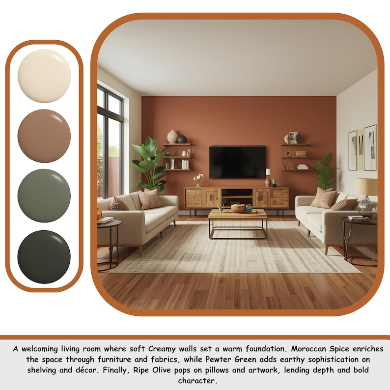 Sherwin Williams Modern Rustic Paint Palette: 12 Earthy Colors (digital ...