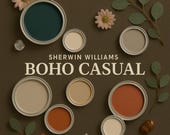 Boho Home Color Palette Guide: Sherwin-Williams Paint Colors (Digital Download)
