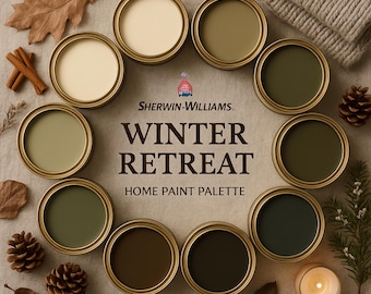 Winter Retreat: Sherwin Williams Paint Palette (Digital Download)