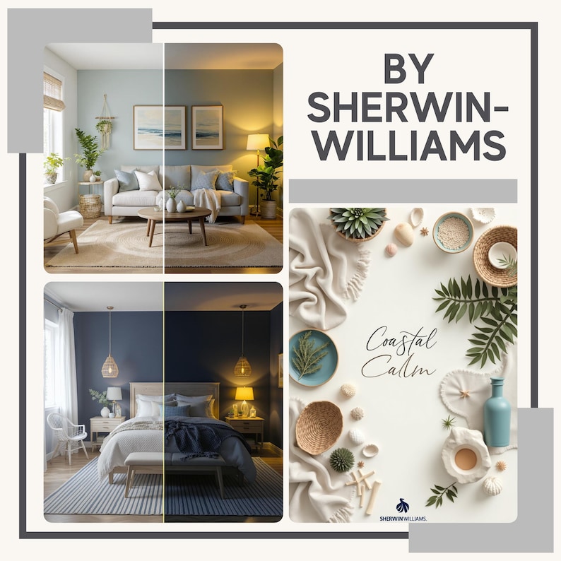 Sherwin-williams Coastal Home Paint Palette – Soft Neutrals & Blues ...