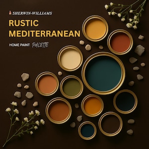 Sherwin-Williams Rustic Mediterranean Palette – Warm Earthy Paint Colors for Timeless Home Design