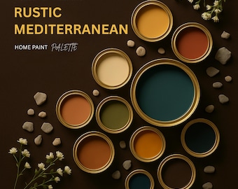 Paleta rústica mediterránea de Sherwin-Williams: colores terrosos cálidos para un diseño de hogar atemporal