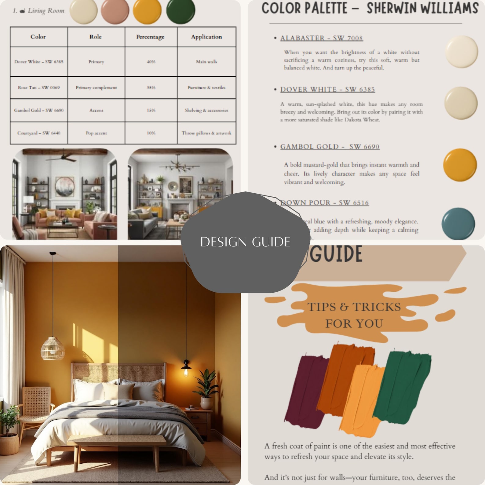 Sherwin-williams Rustic Mediterranean Palette – Warm Earthy Paint ...