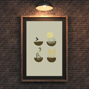 Parable of the Sower – Digital Print | Matthew 13:3-9 | Bible Verse Wall Art, Christian Poster, Scripture Print, Faith Decor