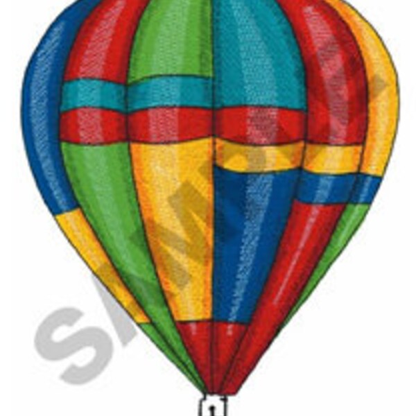 Hot Air Balloon one Embroidered Terry Bathroom  Hand Towel -- You Pick the Color -- Free Shipping