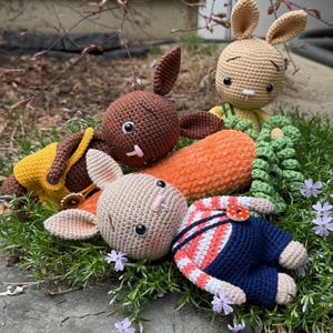 Handmade Crochet Bunnies, Amigurumi, Easter Gift