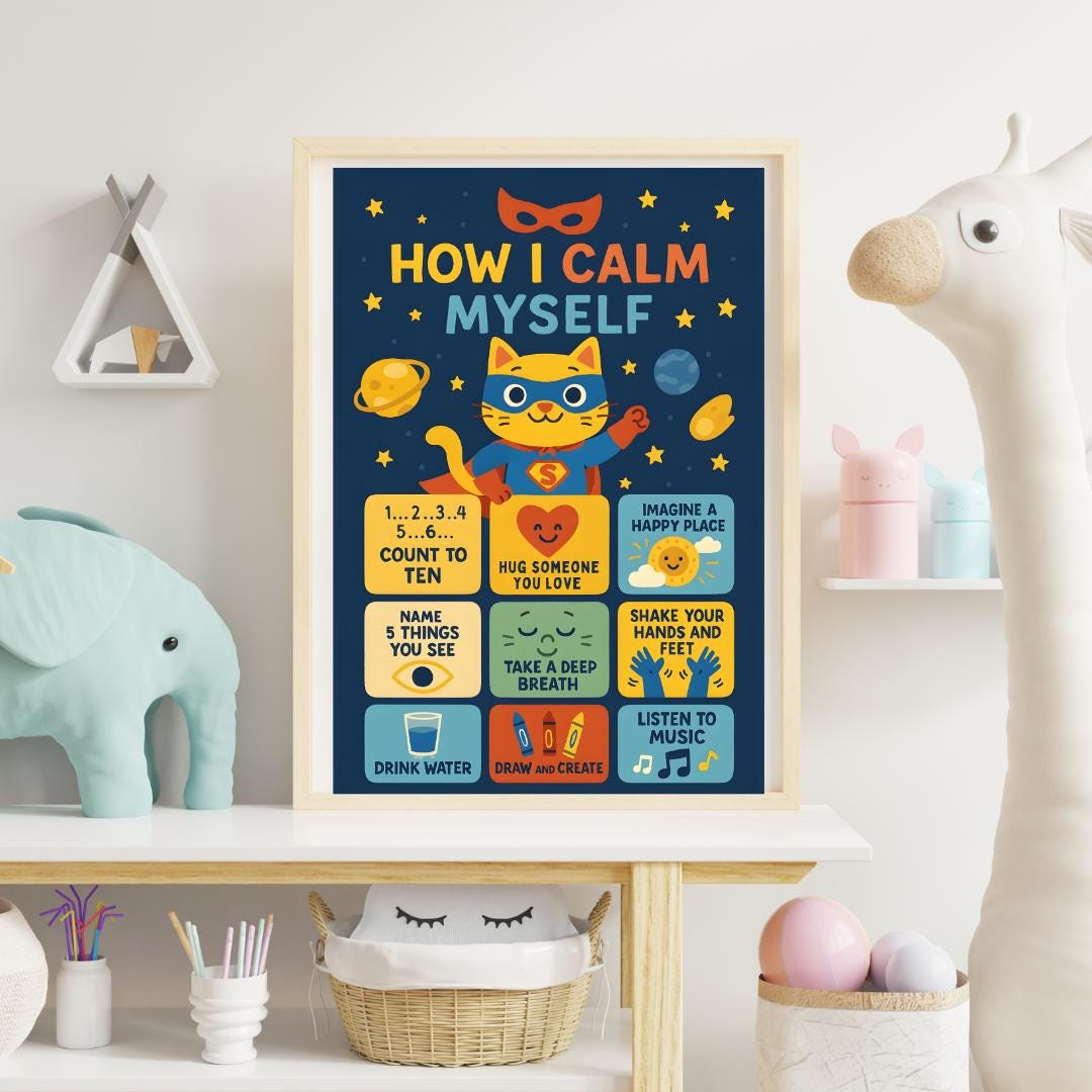 Superhero Calm Down Kit for Kids | Printable Emotional Regulation ...