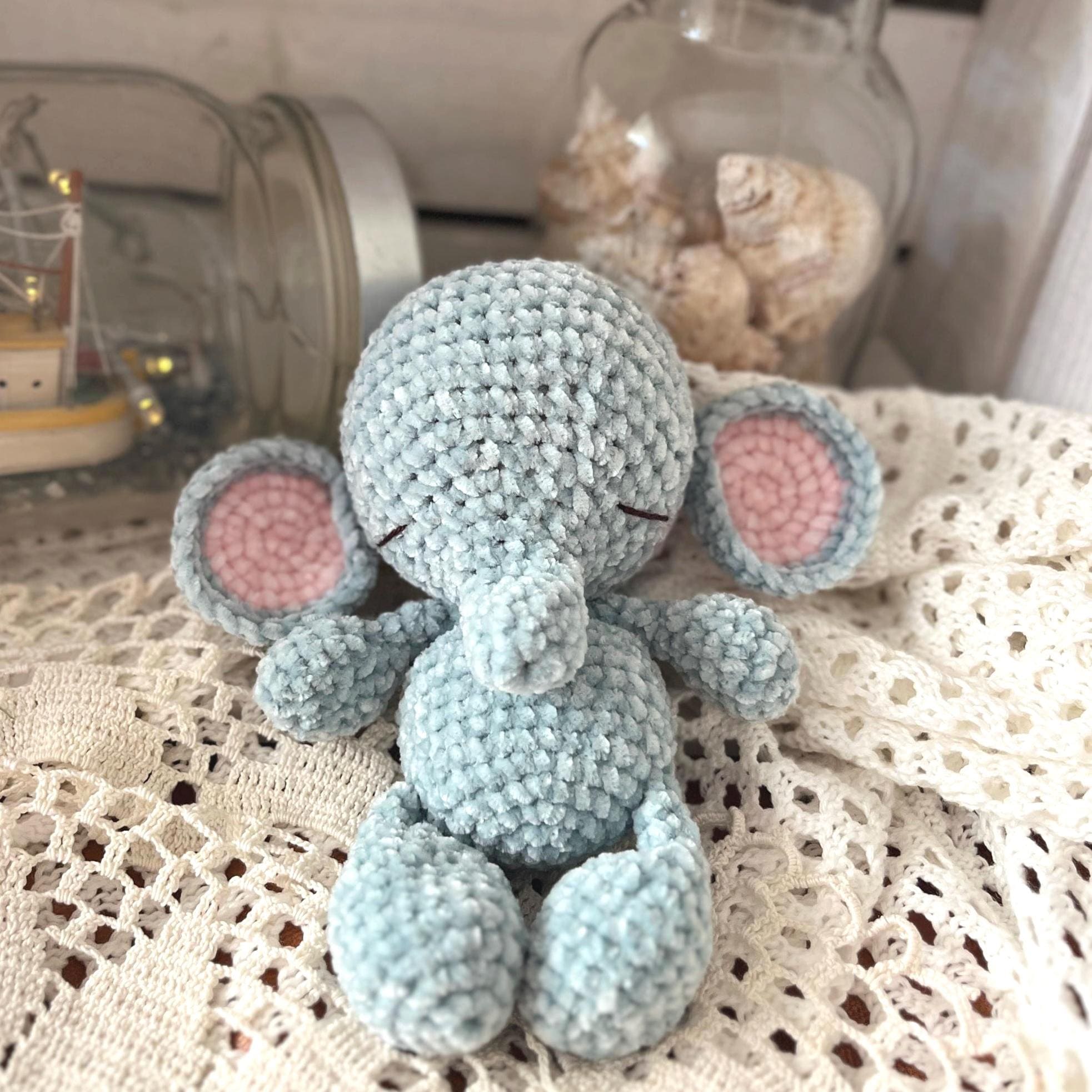 30 Elephant Crochet Patterns for Amigurumi, Plushies, Loveys, and Nursery Decor 22 Mini Elephant Lovey PDF Pattern