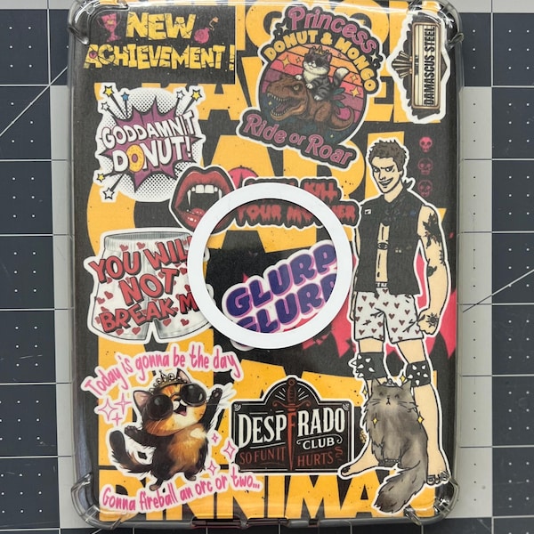Dungeon Crawler Carl Collage Kindle Insert | LitRPG Reader Aesthetic | Cozy Gamer Bookish Art | E-Reader Insert
