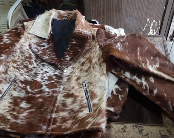 Hair-On rundleren jas: handgemaakte western rodeojas