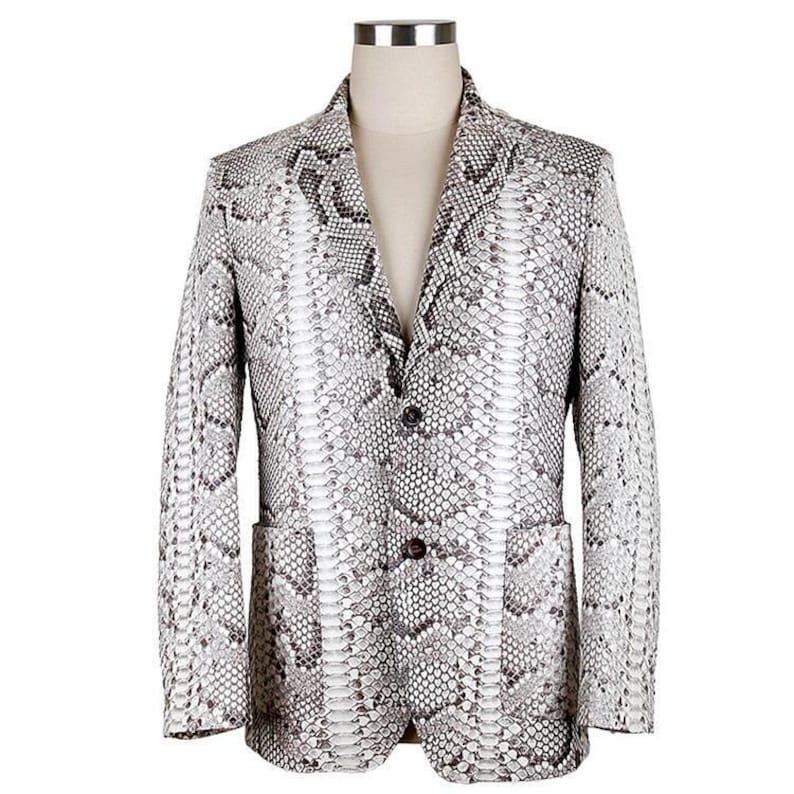 Faux Snake Skin Blazer | Men's Slim Fit Python Print Jacket - Etsy