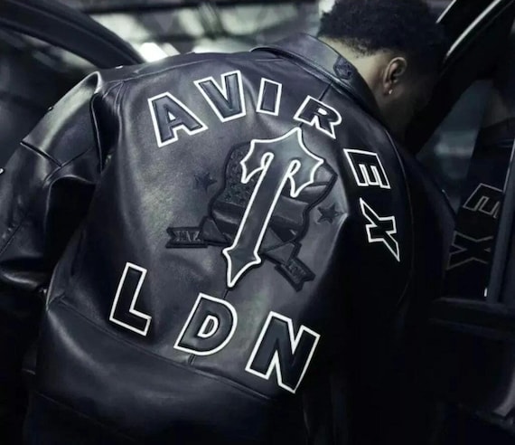 アビレックス LDN 2025 レザー バーシティ ジャケット ヴィンテージ