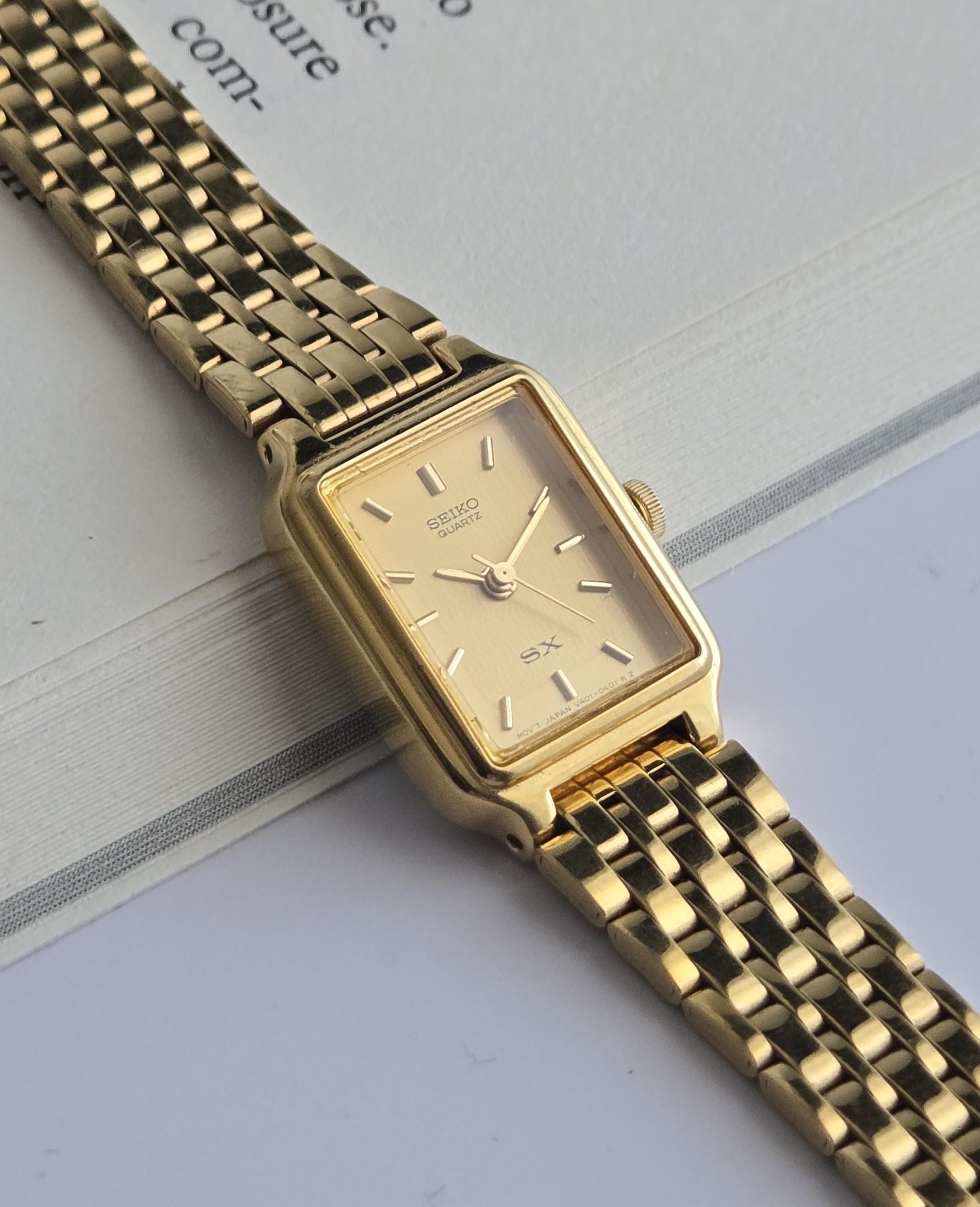 Seiko Tank Watch Ladies - Etsy Seiko Tank Watch Ladies - Etsy