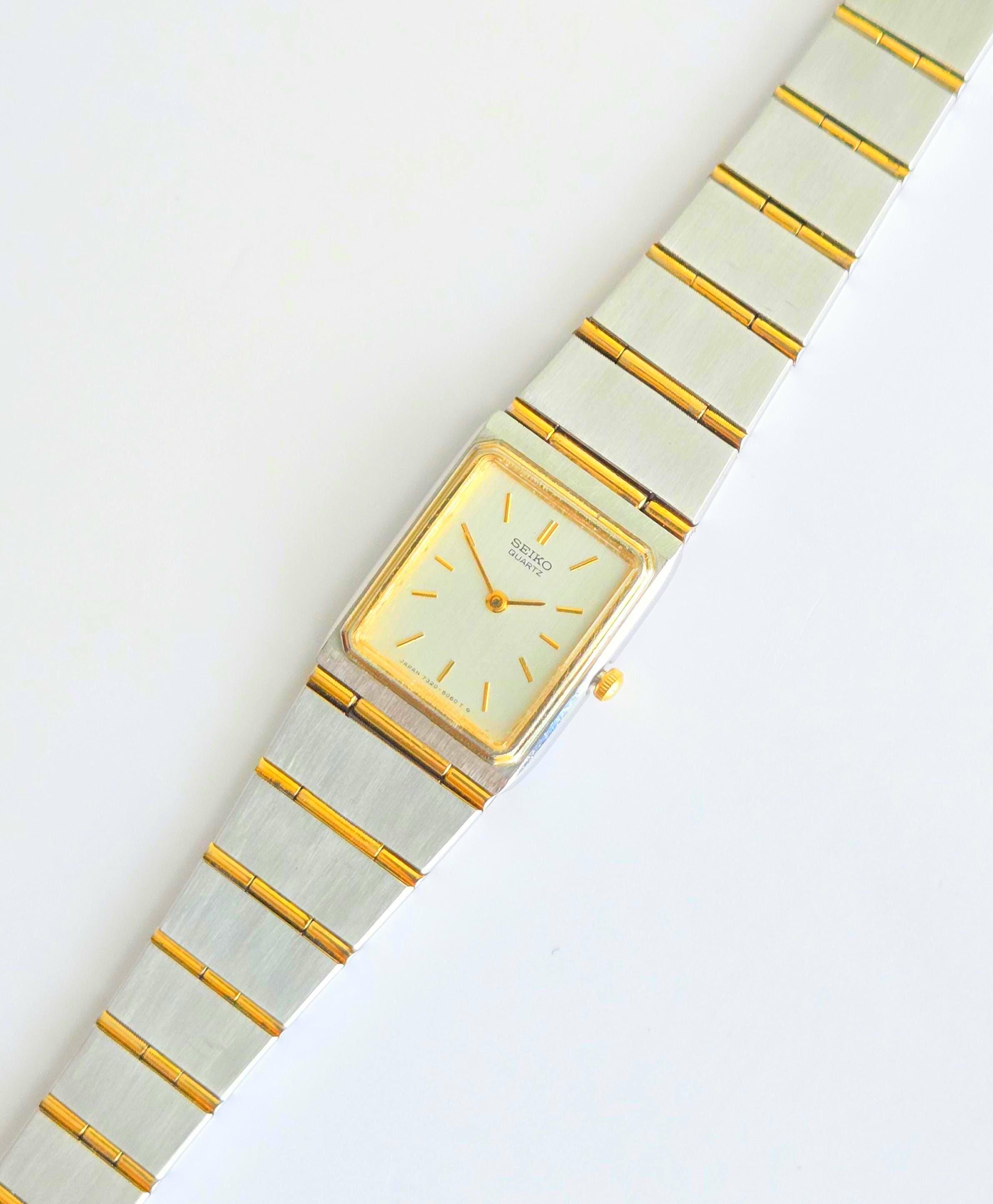 Vintage Seiko Lassale 80's Tank Watch Ladies Ultra Rare Dainity