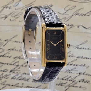 Vintage Seiko 80's Ladies' Tank Watch Gold Plated